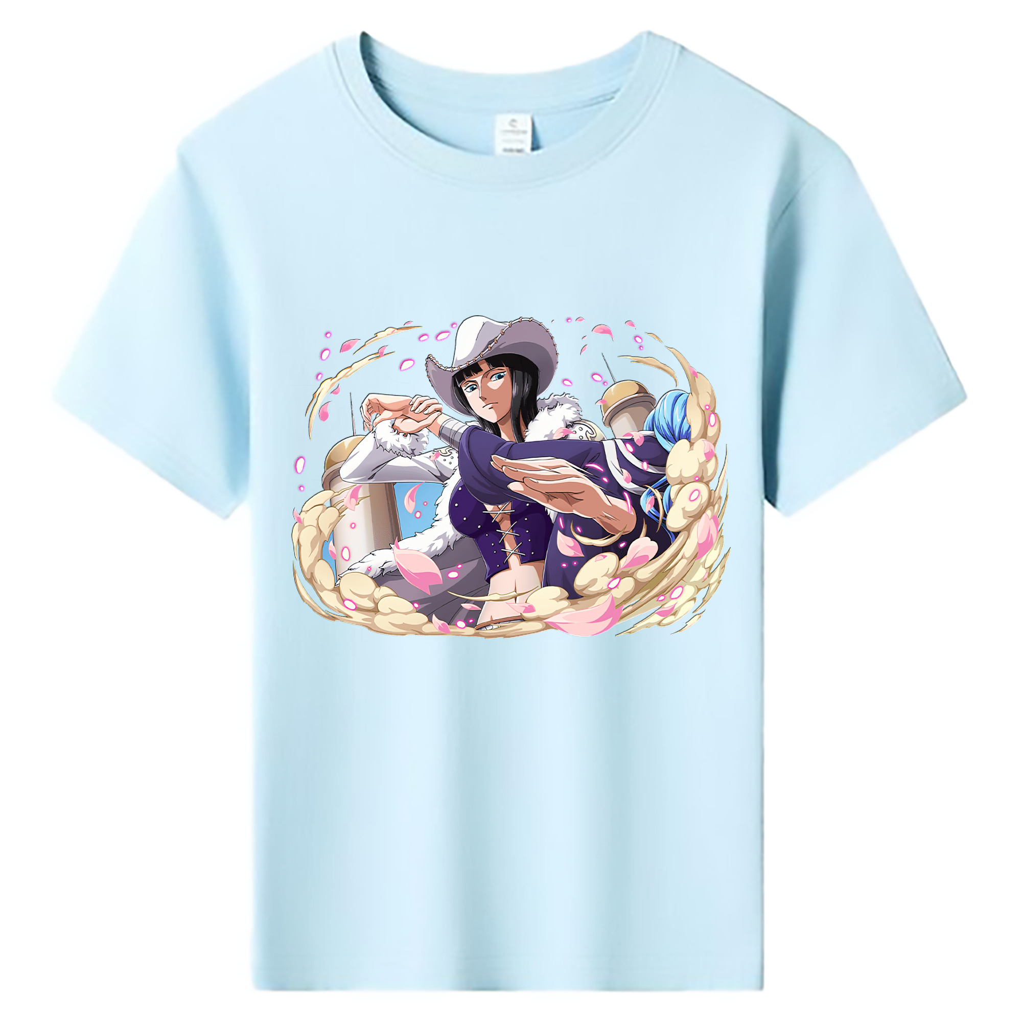 ワンピース ニコ・ロビン ONE PIECE Nico Robin 綿100％キッズTシャツ（フロントプリント）